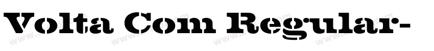 Volta Com Regular字体转换